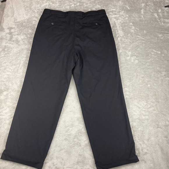 Ralph Lauren Wool Dress Pants Mens 36x32 (35x28) Black Cuffed Pleated‎ Comfort - Picture 2 of 11